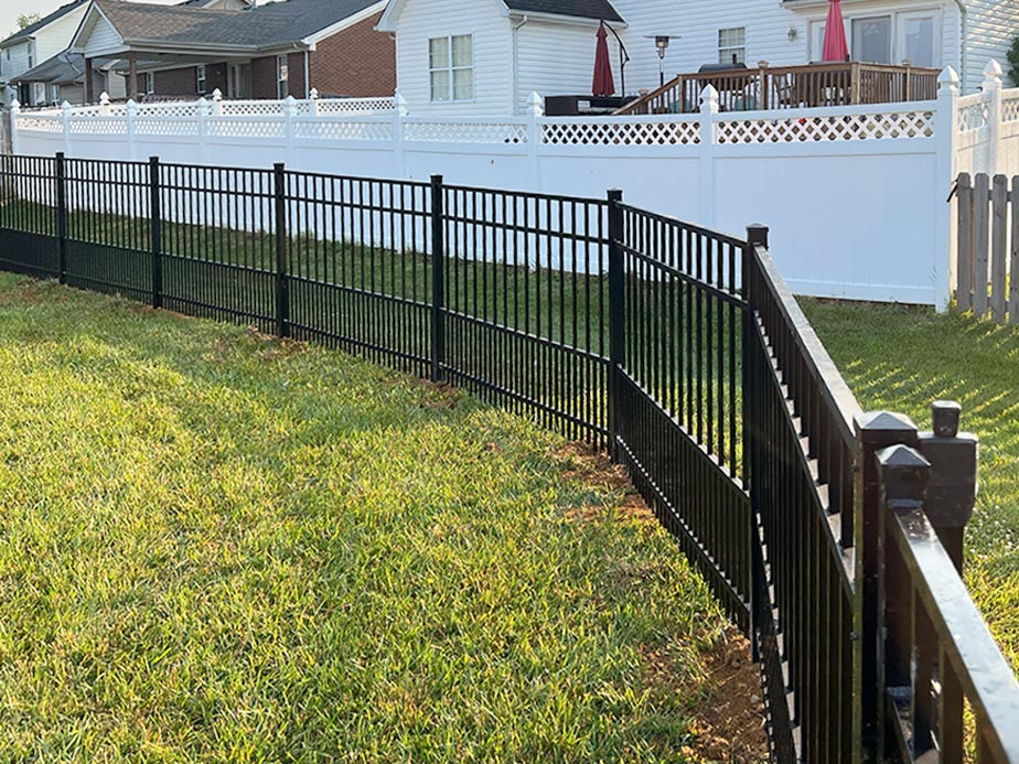 Aluminum pet fencing in Louisville Kentucky