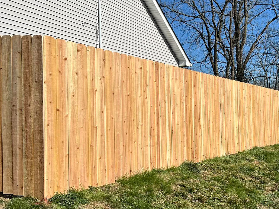 Wood privacy fencing in Louisville Kentucky