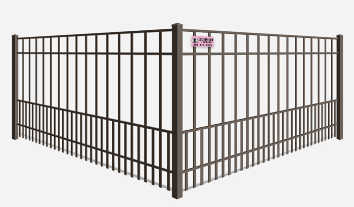 Metal pet fence with puppy pickets in Louisville Kentucky