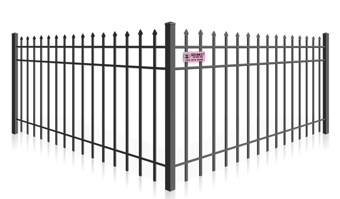 Spear top decorative steel fence company - Louisville Kentucky