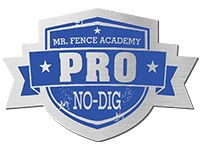 No dig Vinyl fence certified company in Louisville Kentucky