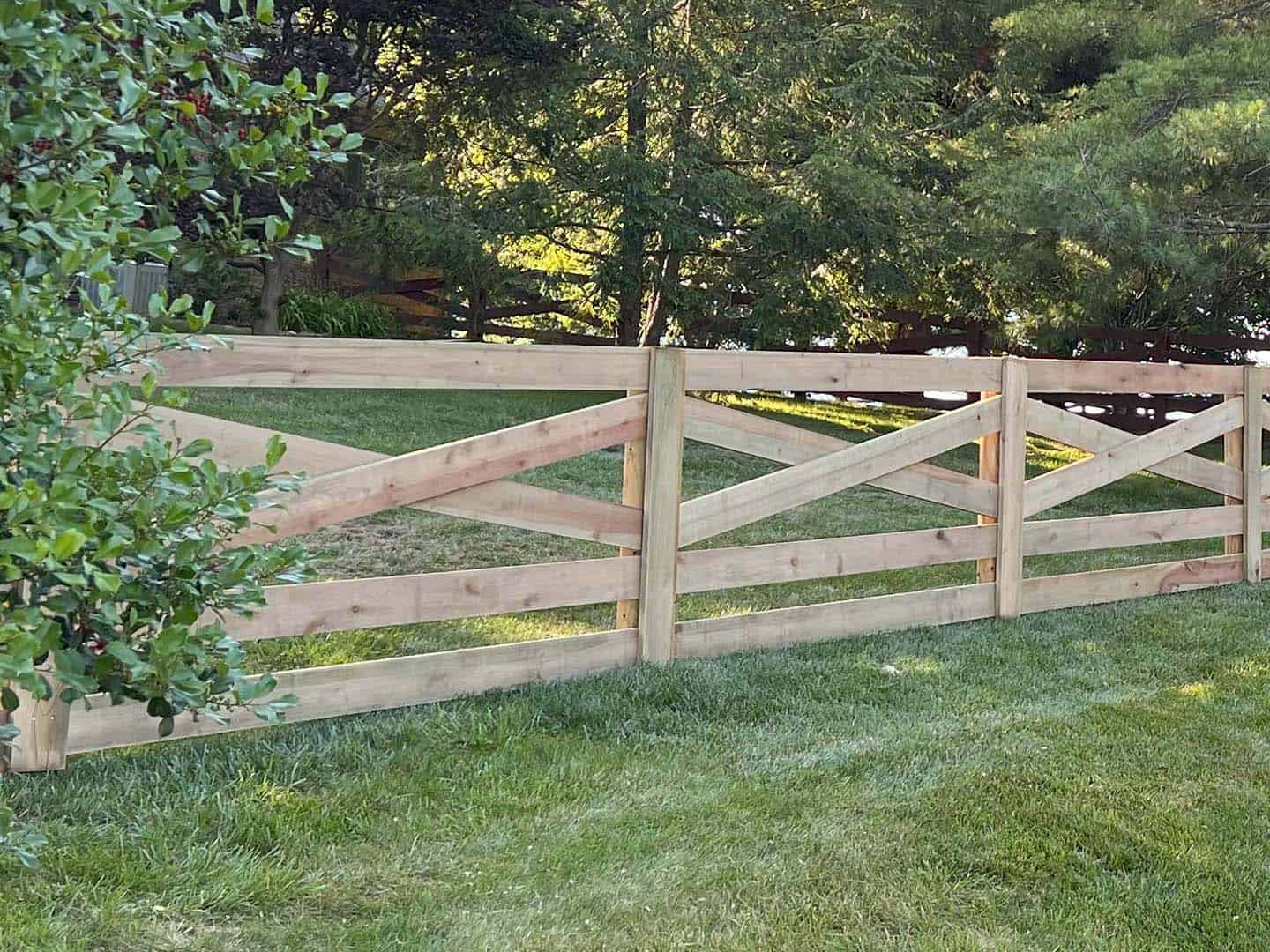 Fence with Crossbuck Farm Fence Installation Company in Louisville KY in Louisville Kentucky
