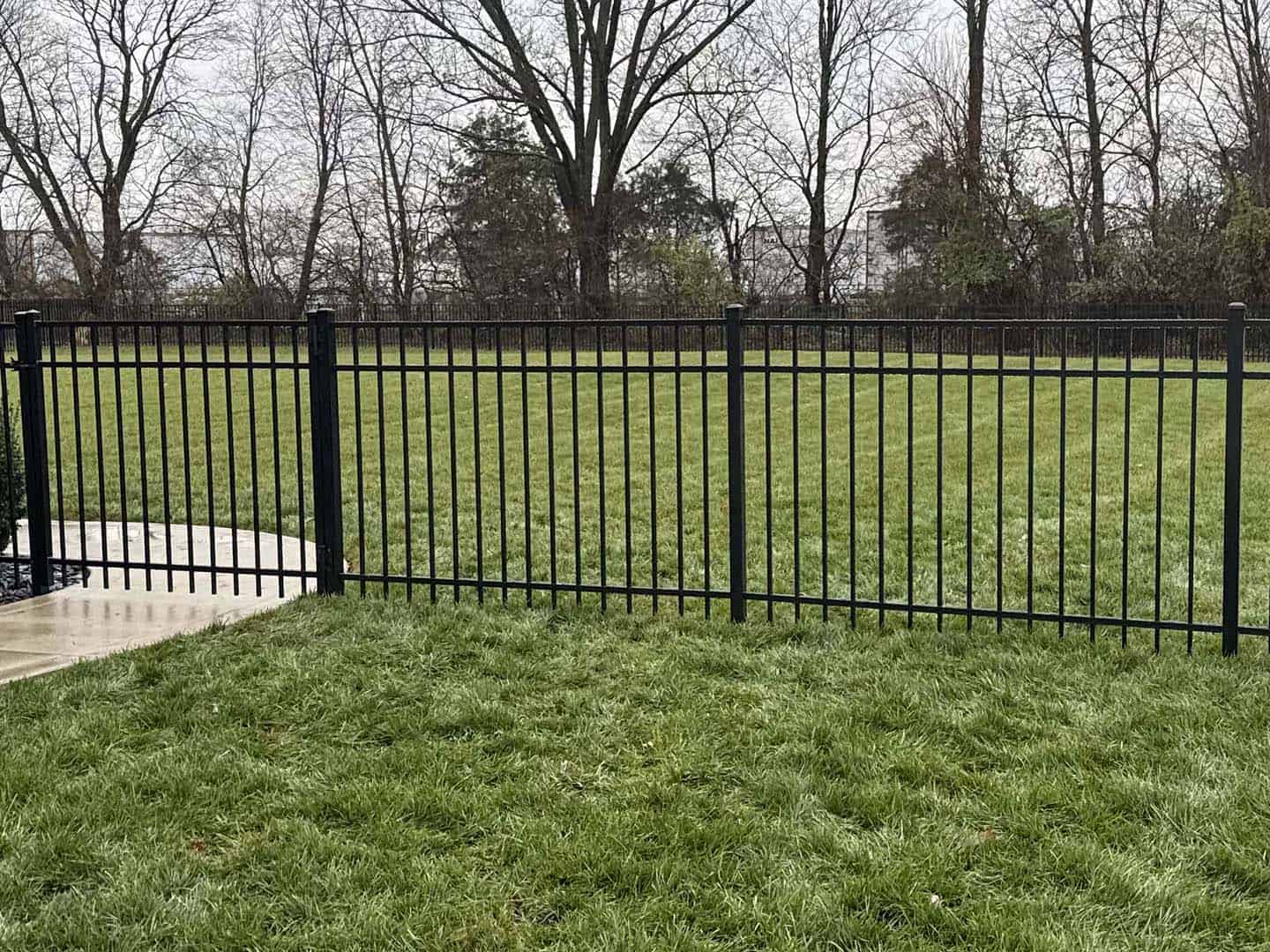 Fence with Residential 3 Rail Aluminum Fence Installation Company in Louisville Kentucky in Louisville Kentucky