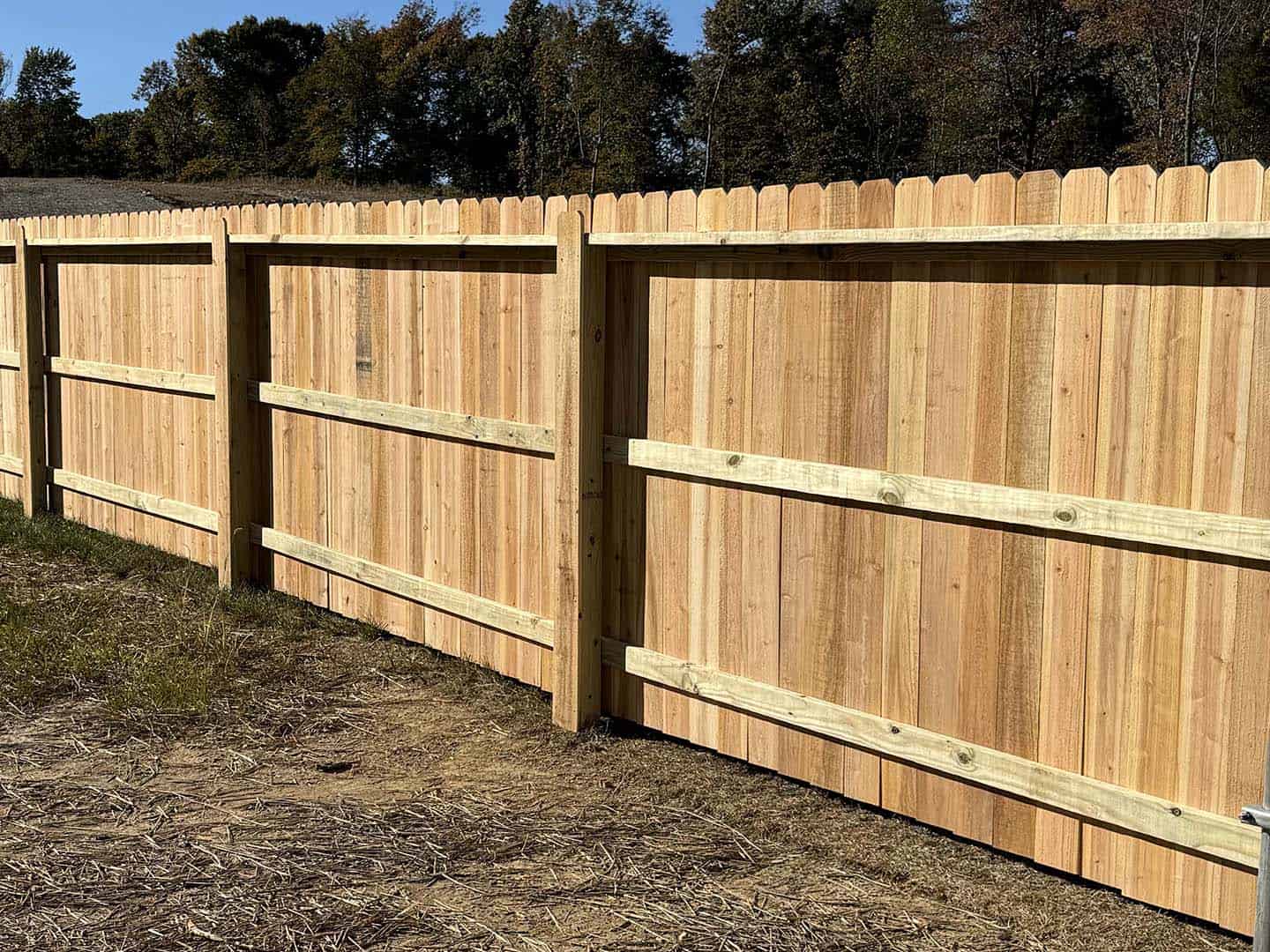 Fence with Residential Stockade Wood Fence Installation Company in Louisville Kentucky in Louisville Kentucky