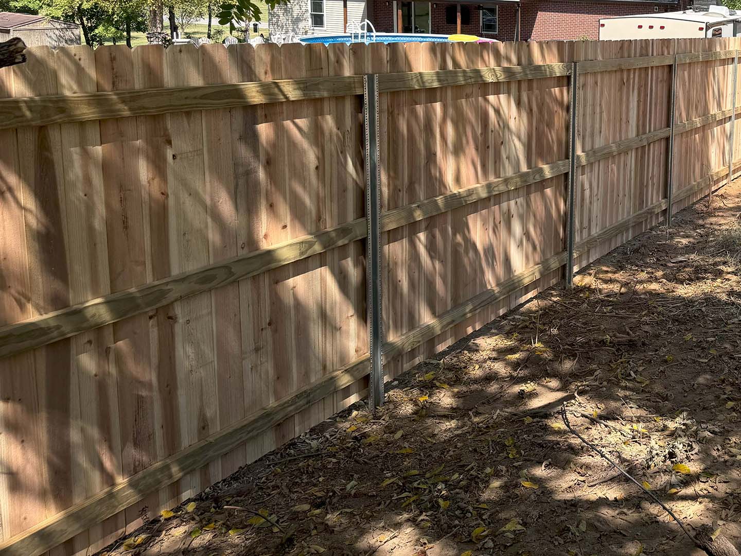 Fence with Louisville Kentucky Wood Privacy Fence Installation Company in Louisville Kentucky